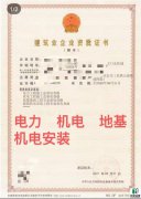 河南电力工程三级资质转让（两总两专）